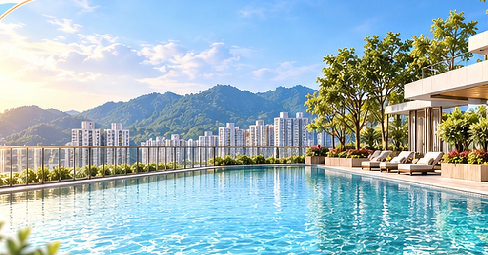 泳池示意圖（並非項目實景，亦不代表項目設有相關設施）